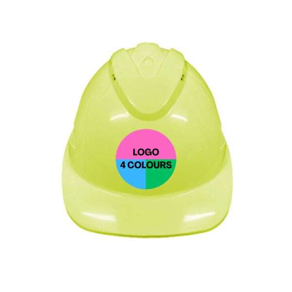 V9 Hard Hat Vented Pushlock Harness - 4 COLOUR LOGO Thumbnail